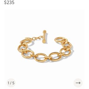JULIE VOS Elegant Gold Chain Bracelet